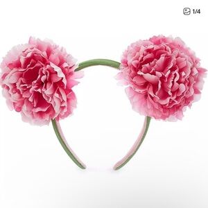Disney Minnie Ears Pink Peony Floral